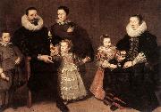 VLIEGER, Simon de Family Portrait ert oil painting on canvas